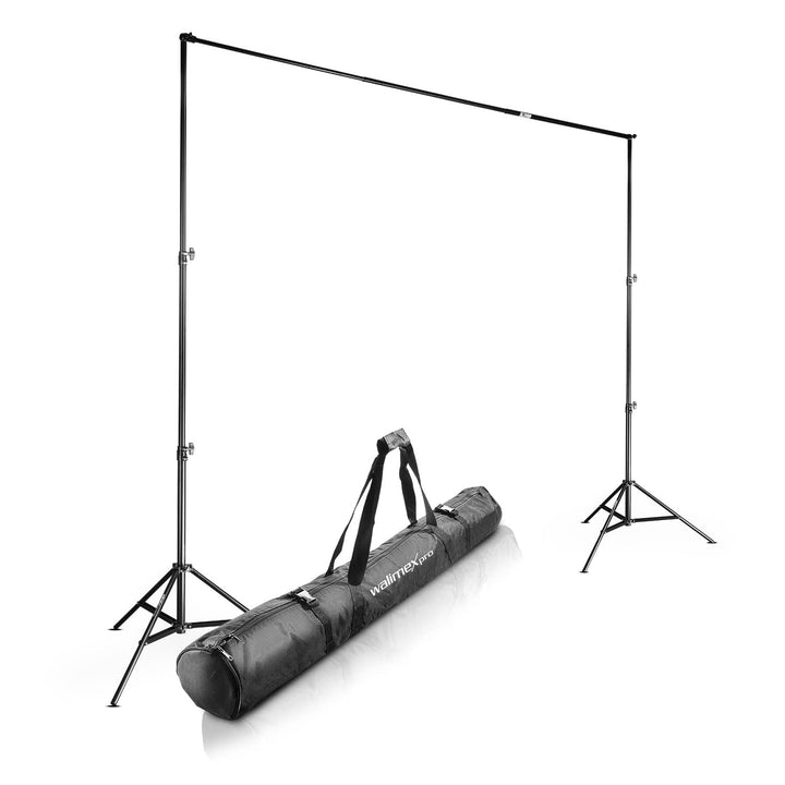 Walimex pro Teleskop Hintergrundsystem L 120-307 cm - stabiles Fotohintergrund System für Studio & M