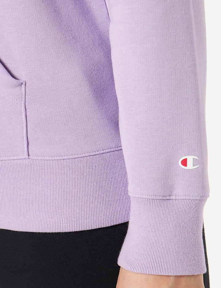 Champion Damen Mittelschwerer Jersey Hoodie, Grafische Schrift Kapuzenpullover XS Lavendel, XS Laven