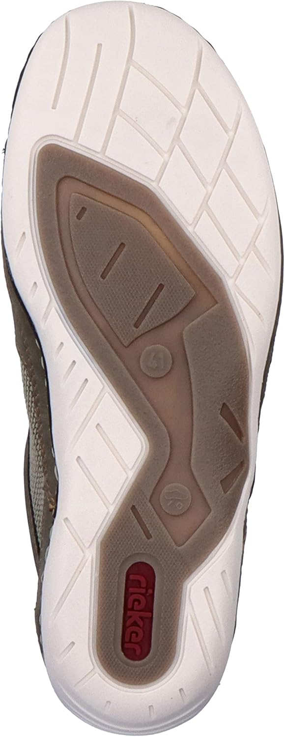 Rieker Herren 07552Slipper 42 EU Grün, 42 EU Grün