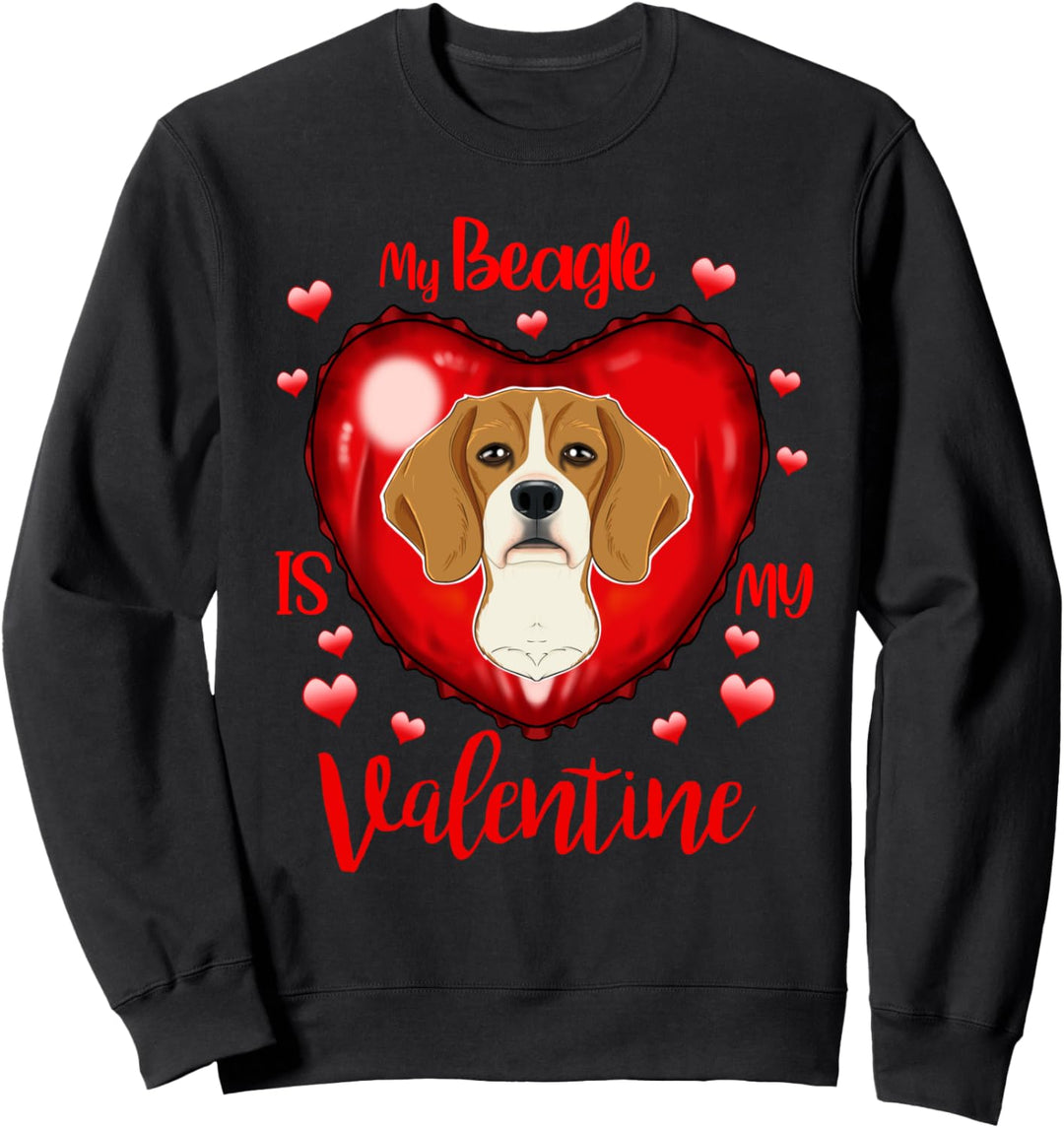 Mein Beagle ist mein Valentin I Beagle Sweatshirt