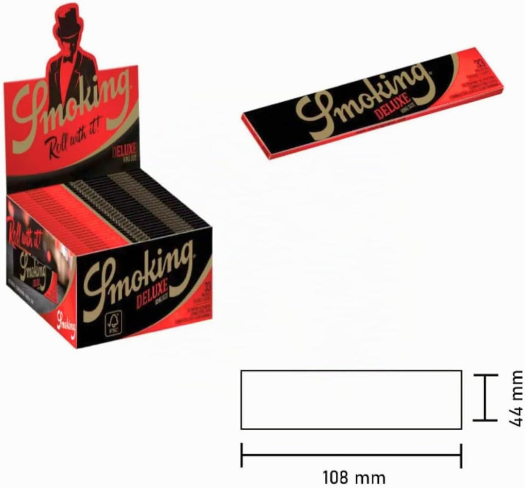Smoking King Size de Luxe schwarz