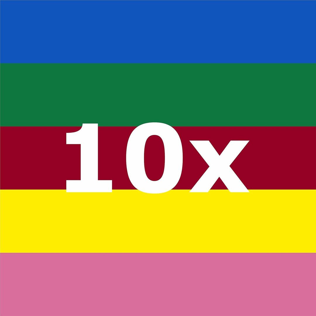 Socken für Damen & Herren im 10er-Set | Ohne drückende Naht | Bequemes & weiches Material (80% Baumw