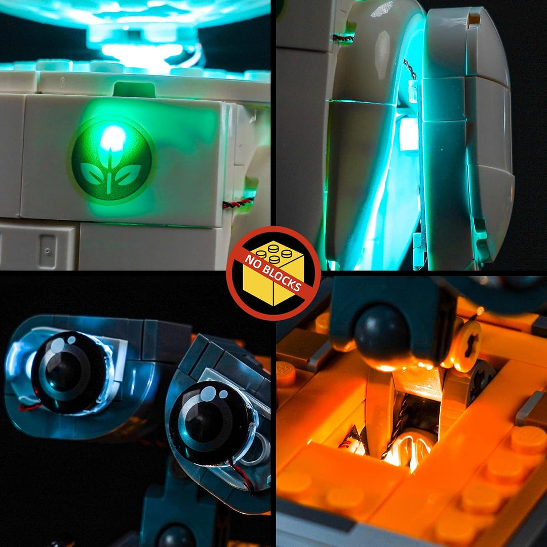 BrickBling Led Licht Set Kompatibel mit Lego 43279 WALL-E and EVE (Kein Modell), Dekorationsbeleucht