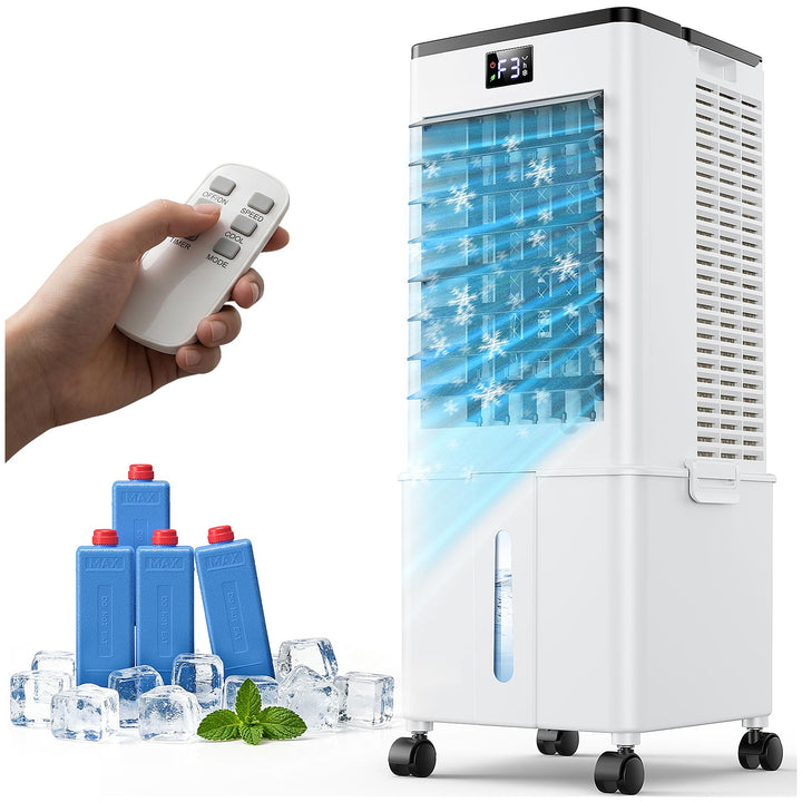 Klimaanlage Mobil 10L, 60W Klimagerät ohne Abluftschlauch 4-in-1, Klimaanlage mit 12H Timer, 4 Modus