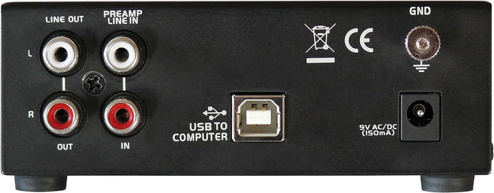 Dynavox Phono-Vorverstärker UPR-2.0, für Plattenspieler mit MM-Abtastsystemen, USB-Ausgang zum Digit