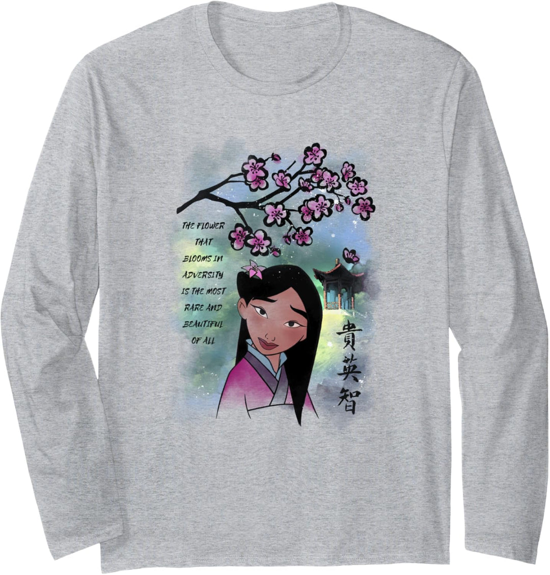 Disney Mulan Water Color Langarmshirt