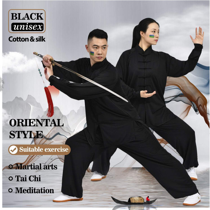 BBLAC 2KEY Kampfsportbekleidung | Traditionelle chinesische Uniformen für Tai Chi und Wing Chun | Un