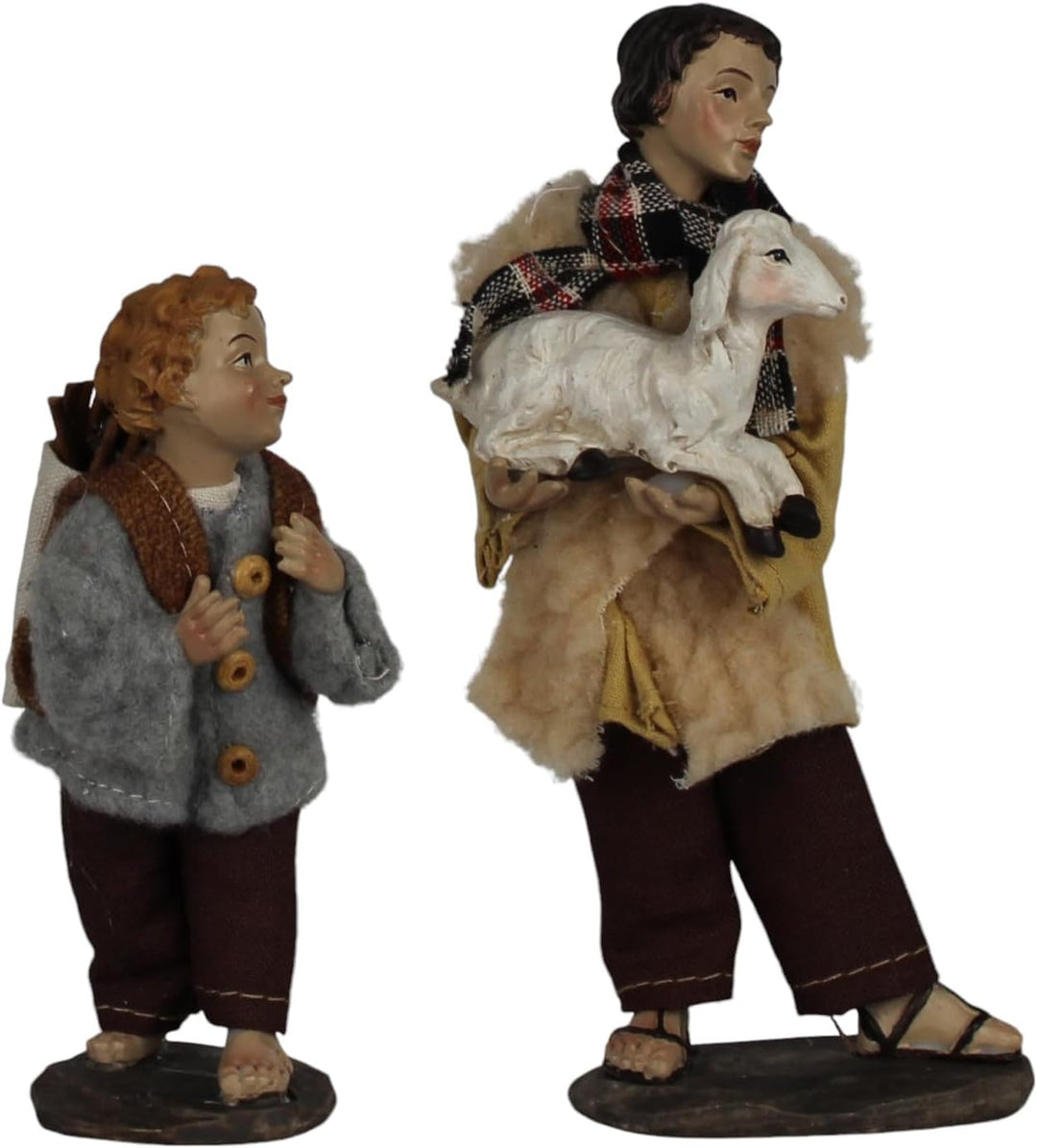 ZICOM Ankleidefigurenset Nazareth, Krippenfiguren alpenländisch ca. 16cm 12-TLG. Polyresin bekleidet