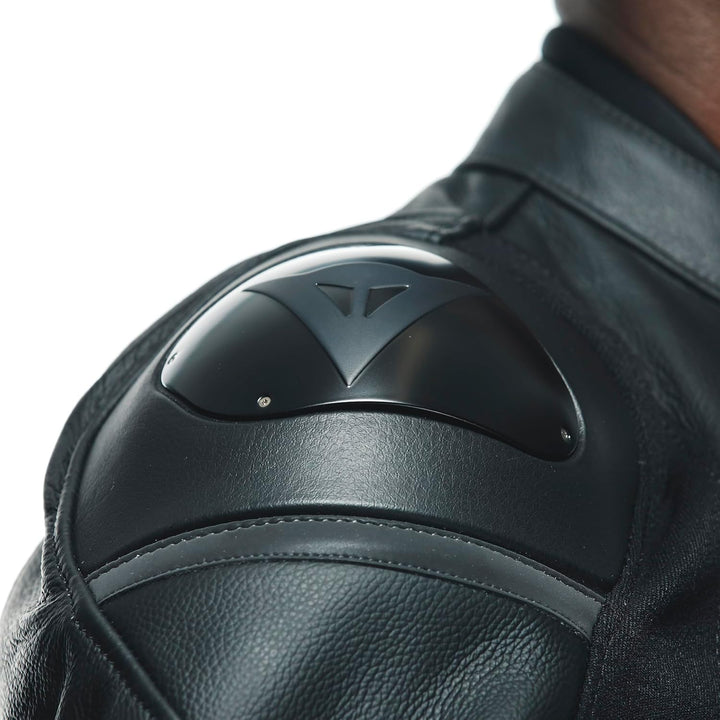 Dainese Racing 4 S/T Motorrad Lederjacke, BLACK/BLACK