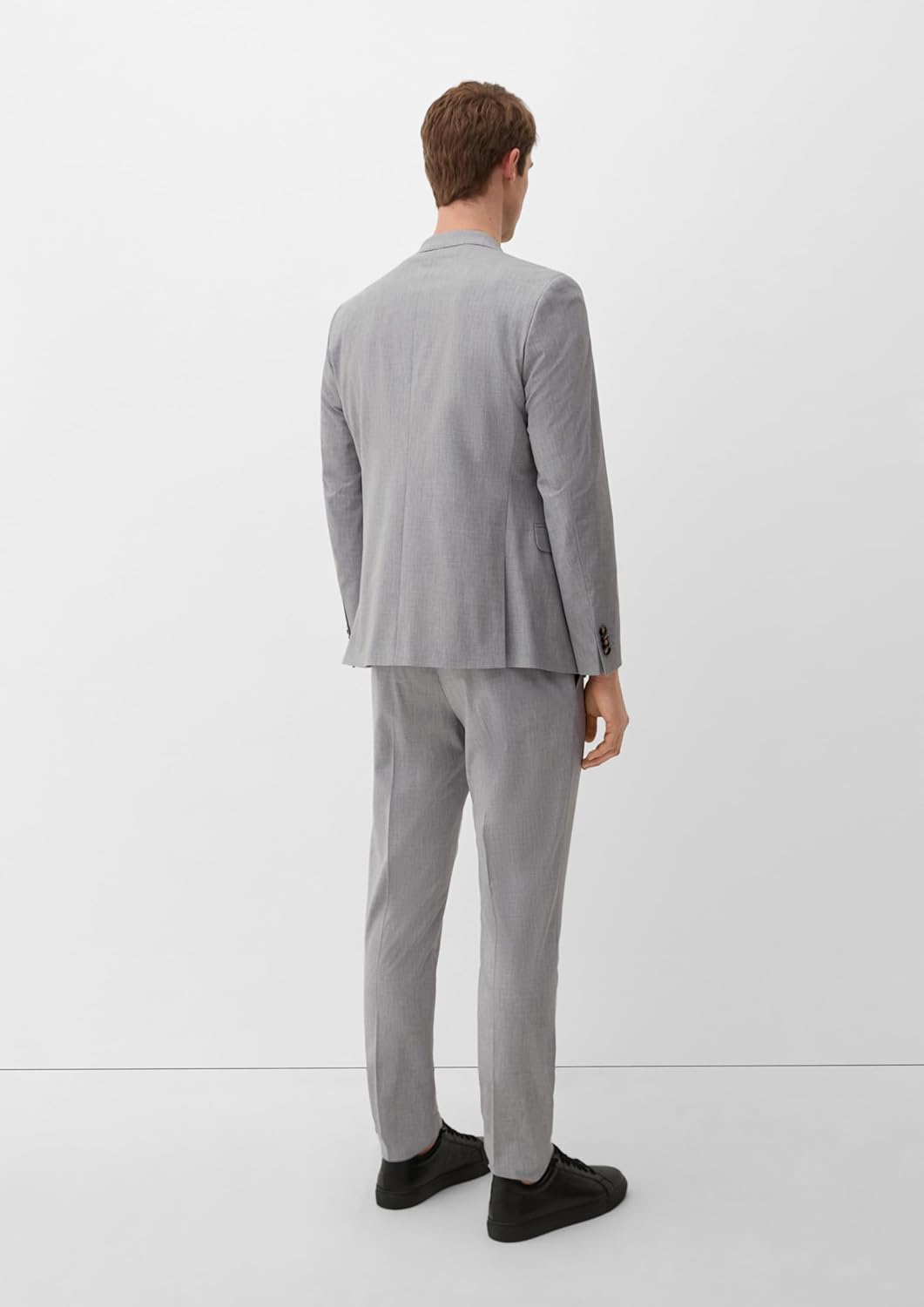 s.Oliver Slim: Sakko aus Wollmix 44 91w3_taubengrau, 44 91w3_taubengrau