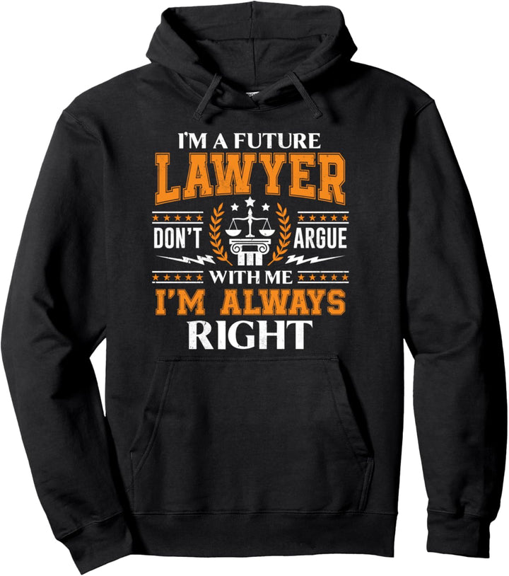Funny Law School Student Future Lawyer Student Barrister Pullover Hoodie