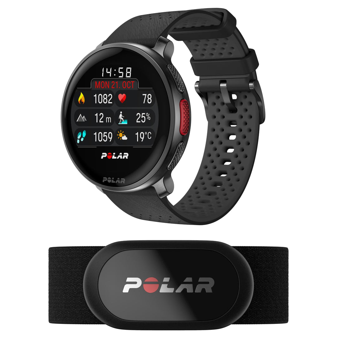 Polar Vantage V3 GPS-Sportuhr mit Herzfrequenzmessung – Erweiterte Akkulaufzeit, Offline-Karten, mit