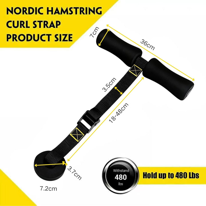 Nordic Hamstring Curl & Sit-Up Hilfe – Portable Ab Machine für effektives Bauchmuskeltraining – Bauc
