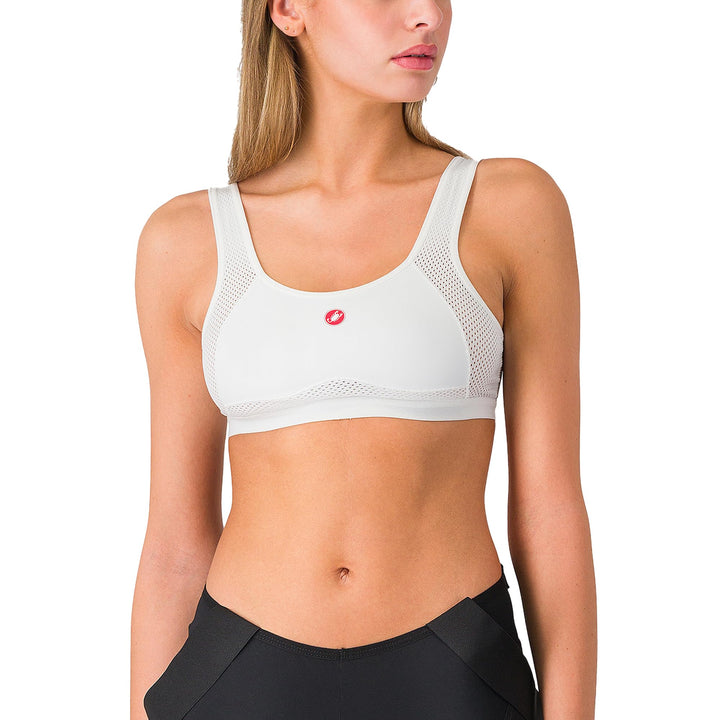 CASTELLI Damen Rosso Corsa Bra Sports, Weiss Schwarz