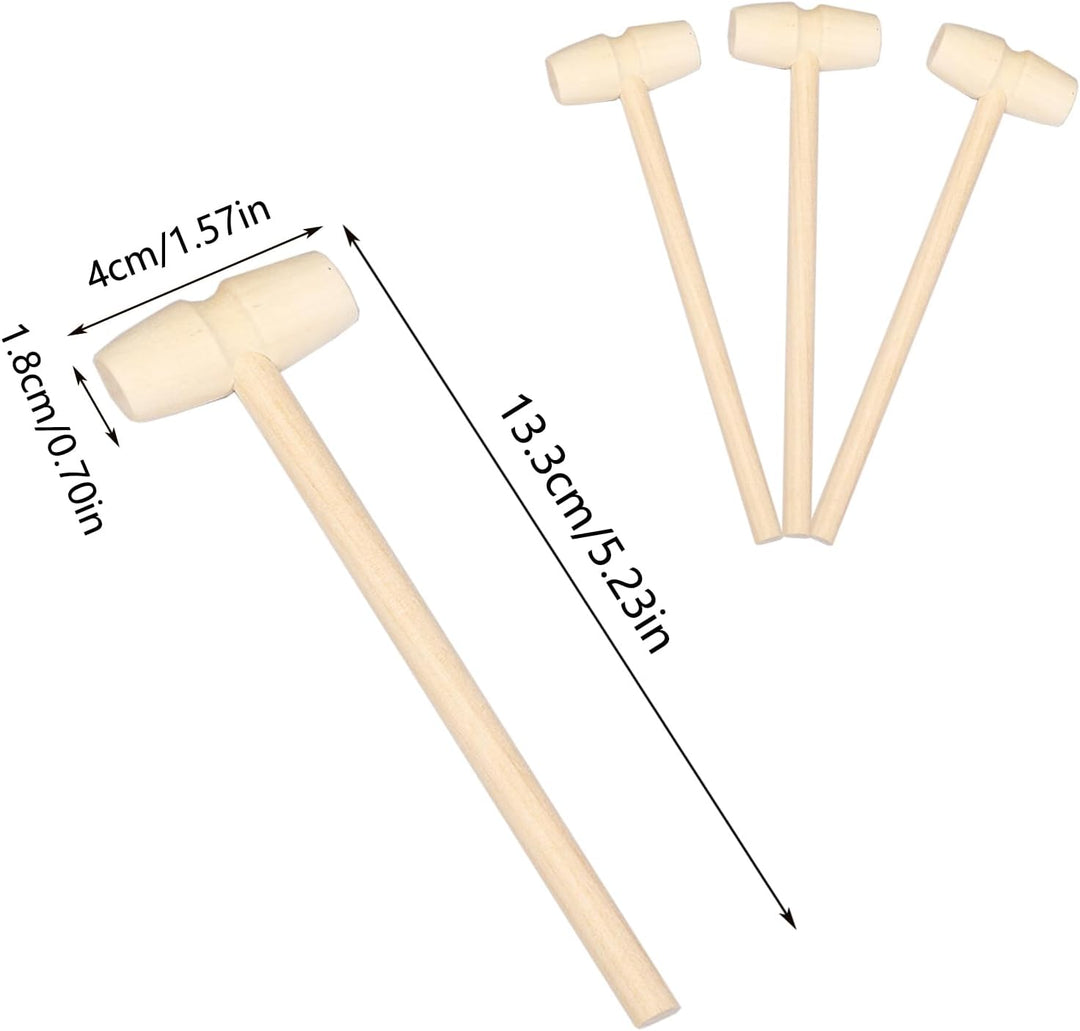 Wooden Small Mini Crab Hammer Jewellery Making & Chocolate Seafood Tool