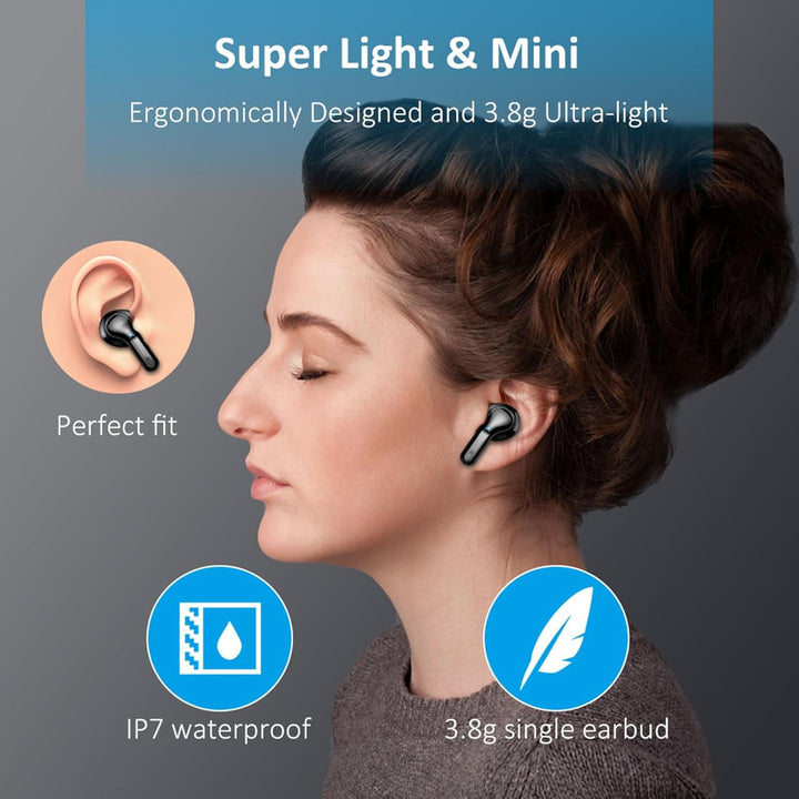 2026 Kopfhörer Kabellos Bluetooth 5.4, 6D Stereo Bluetooth Kopfhörer, 56Std Tiefer Bass ENC Noise Ca