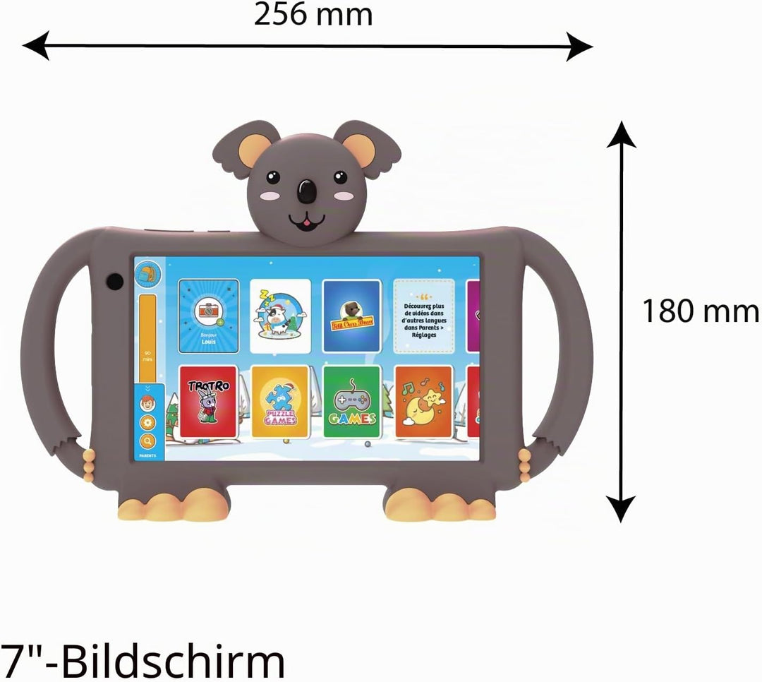 Logicom - Lern-Tablet mit Touchscreen für Kinder – Logikids 7 – 7-Zoll-Display – Kinder von 3 bis 8
