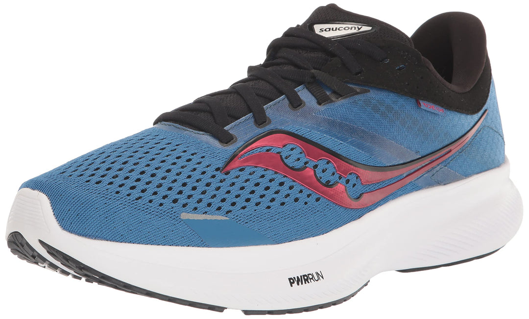 Saucony Herren Ride 16Sneaker 48 EU Hydro Schwarz, 48 EU Hydro Schwarz