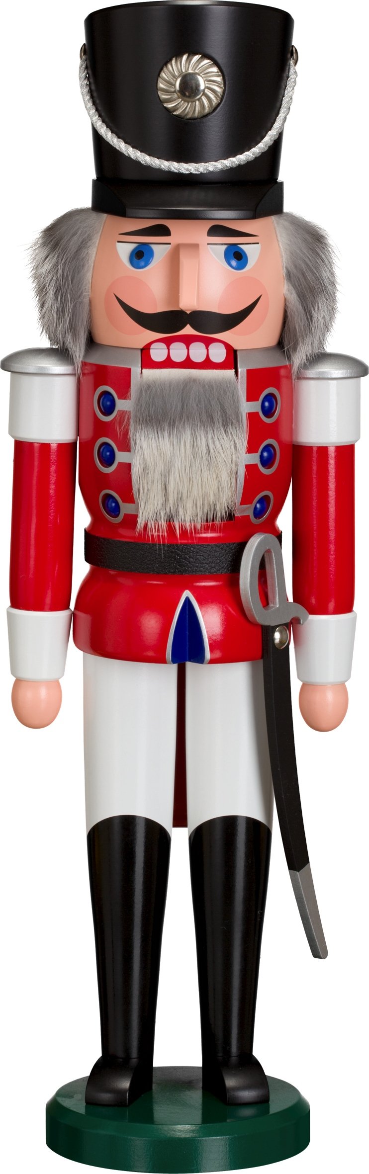 Rudolphs Schatzkiste Nussknacker Husar rot gross HxBxT = 50x15x12cm NEU Weihnachten Seiffen Nutcrack