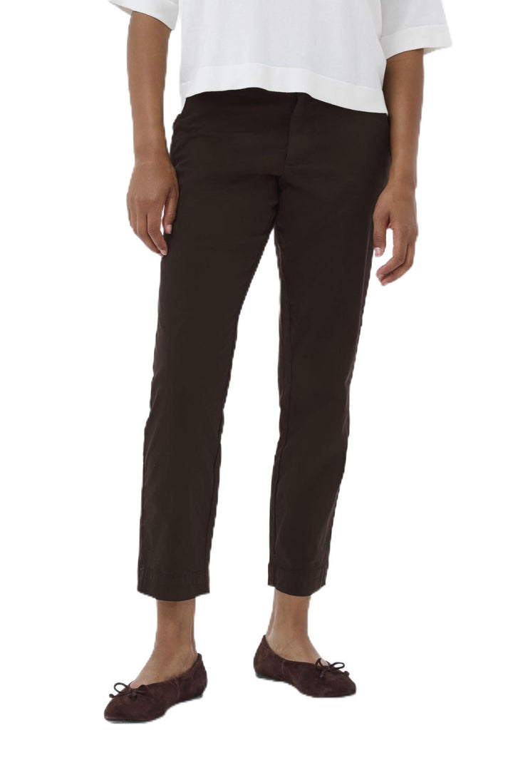 KAFFE Hose KAmette Damen Hose Elegant Elastische Taille Casual Anzughose 42 Black Coffee, 42 Black C