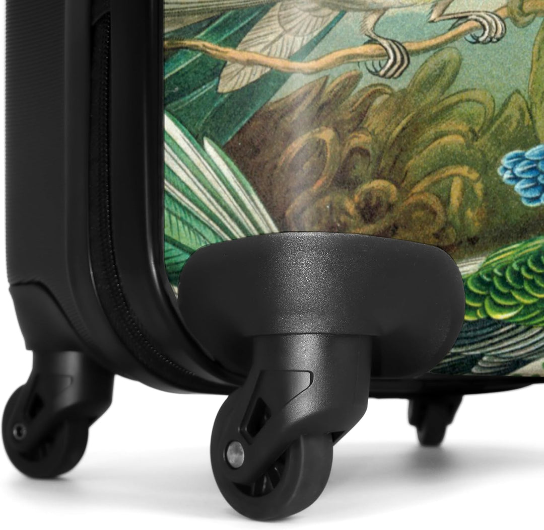 NoBoringSuitcases.com® Koffer Handgepäck Trolley Rollkoffer Kleine Reisekoffer mit 4 Rollen - Kunst