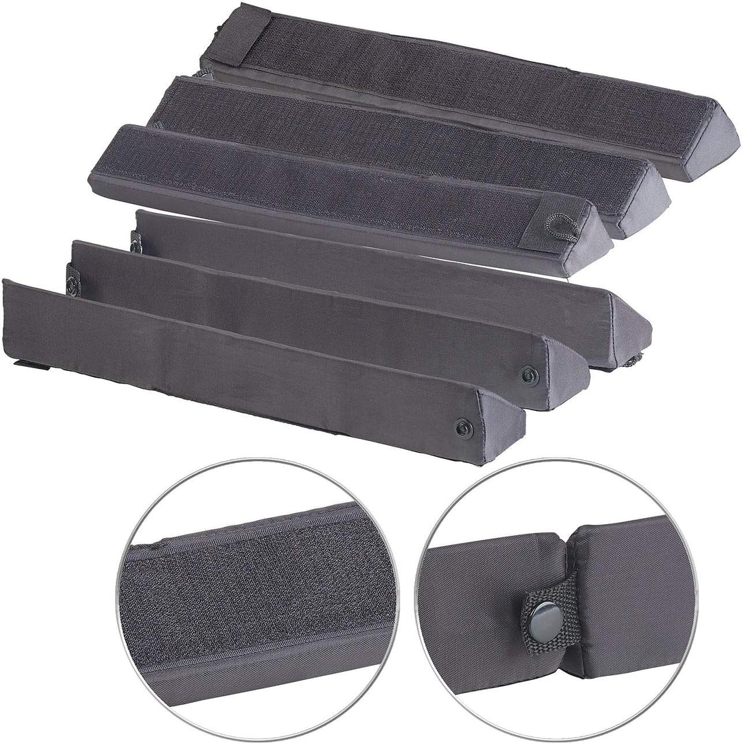 PEARL Kofferraum Halterung: 2er Pack Kofferraum-Gepäckfixierung aus Schaumstoff/Nylon,3-teilig (Befe