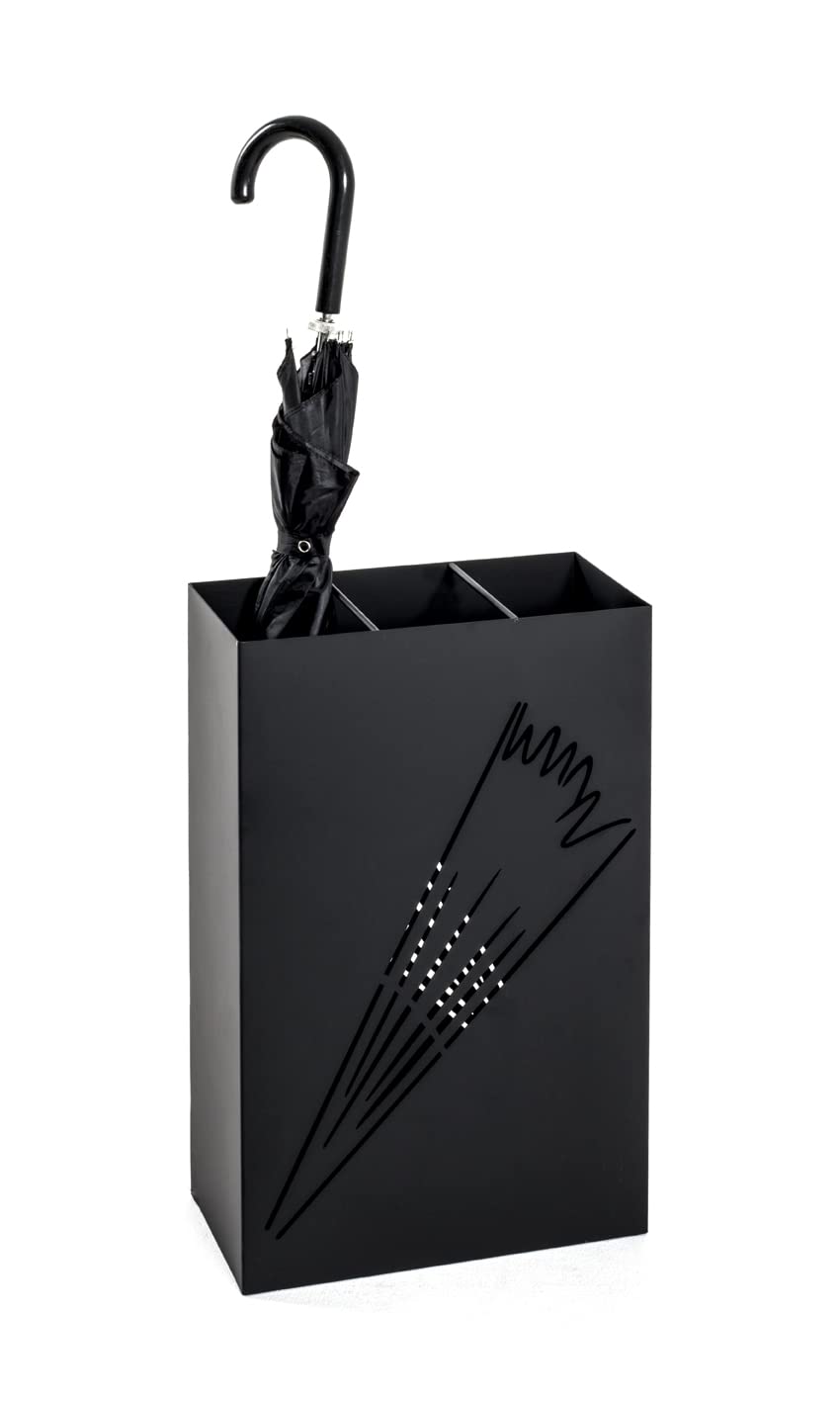 HAKU Möbel Schirmständer, Metall, schwarz, B 30 x T 16 x H 48 cm 30 x 16 x H 48 Schwarz, 30 x 16 x H