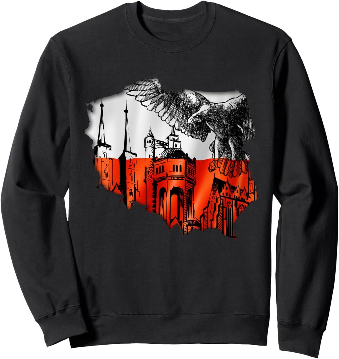Polnische Tshirt Polen für Poland Polska Polin Adler Krakau Sweatshirt