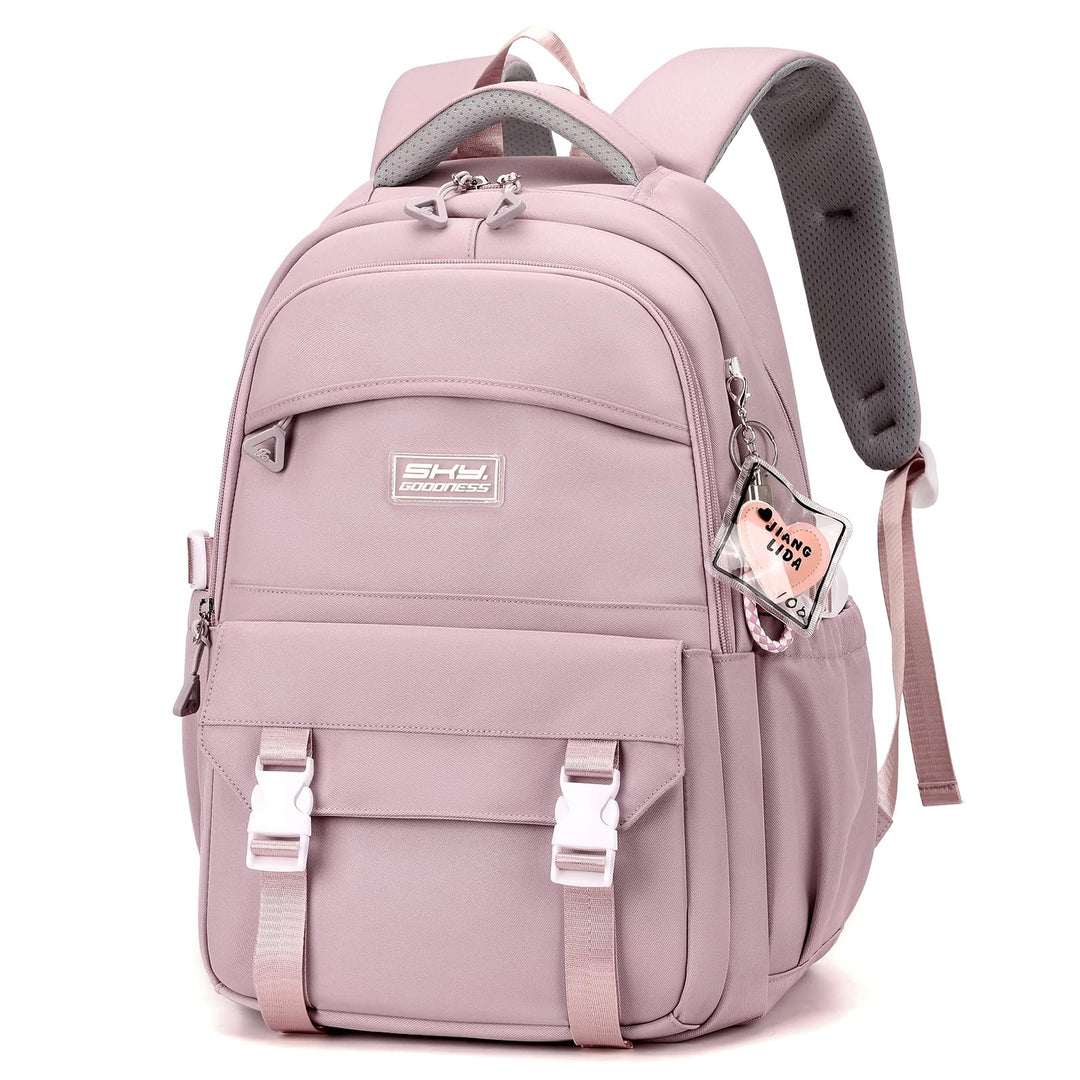 JANSBEN Wasserdichter Schulrucksack für Mädchen &amp; Jungen, Mehrfachfach-Rucksack für Schule &amp; Reisen,