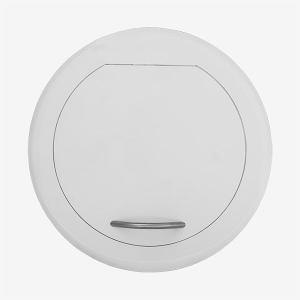 Wäscheschacht-Einwurftür Klappe Deckel STYLO (Weiss) Ø 300 mm