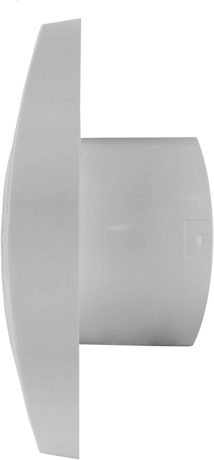 VONLIS Badlüfter Badventilator Lüfter Bad Ventilator Einbautiefe 50 mm kurz Ø 100 mm Standard ja, St