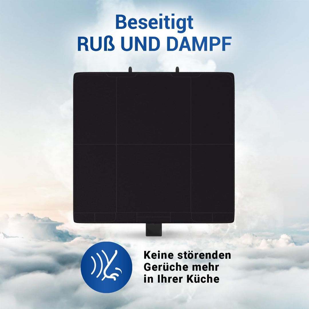 VIOKS 3 Stk Aktivkohlefilter Dunstabzugshaube 232x237x22mm Ersatz für Bosch DHZ5326 11026769 0070543