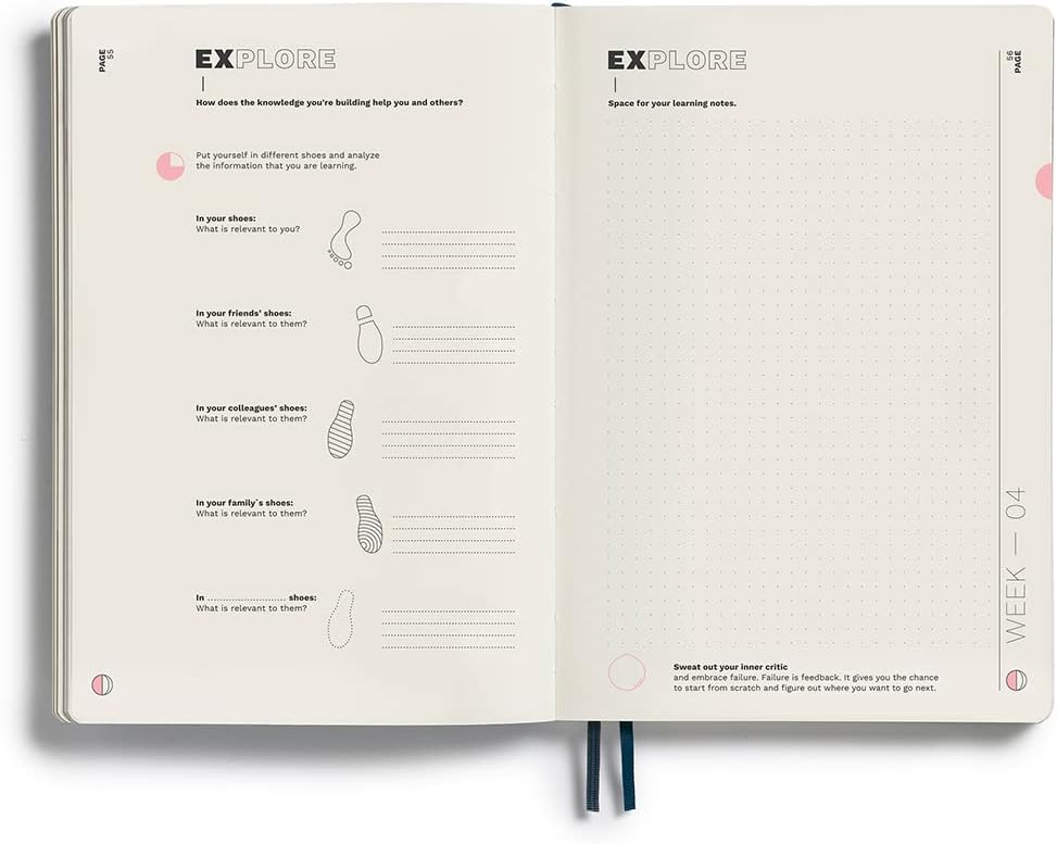 LEUCHTTURM1917 367501 Learning Journal Composition (B5), Flexcover, Pacific Green, Englisch Englisch