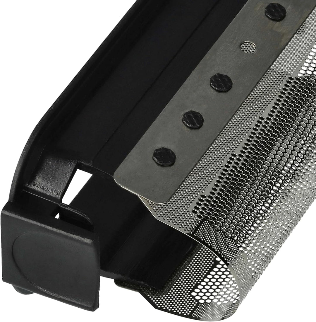 vhbw Scherfolie kompatibel mit Braun Micron 808 Elektrorasierer + Rahmen, schwarz/Silber