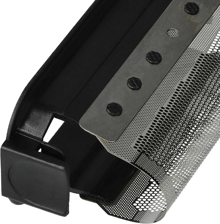 vhbw Scherfolie kompatibel mit Braun Micron 808 Elektrorasierer + Rahmen, schwarz/Silber