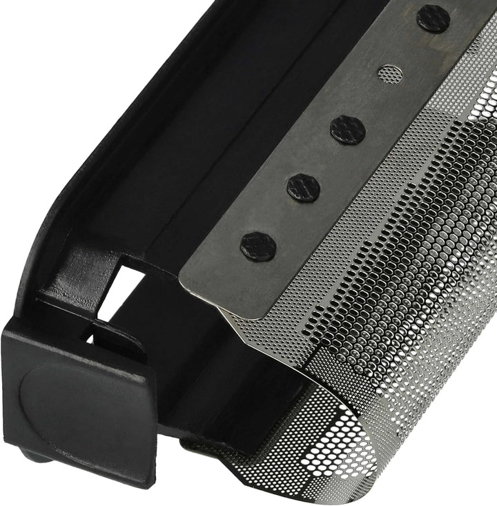 vhbw 2X Scherfolie kompatibel mit Braun Plus, S, SL, 5561, 5563 Elektrorasierer + Rahmen, schwarz/Si