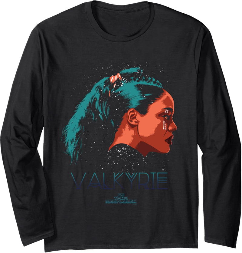 Marvel Thor: Ragnarok Valkyrie Profile Portrait Langarmshirt