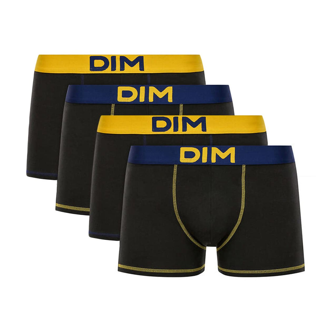 Dim Boxershorts Mix And Colors Stretch-Baumwolle Herren x4 Multicolor 4