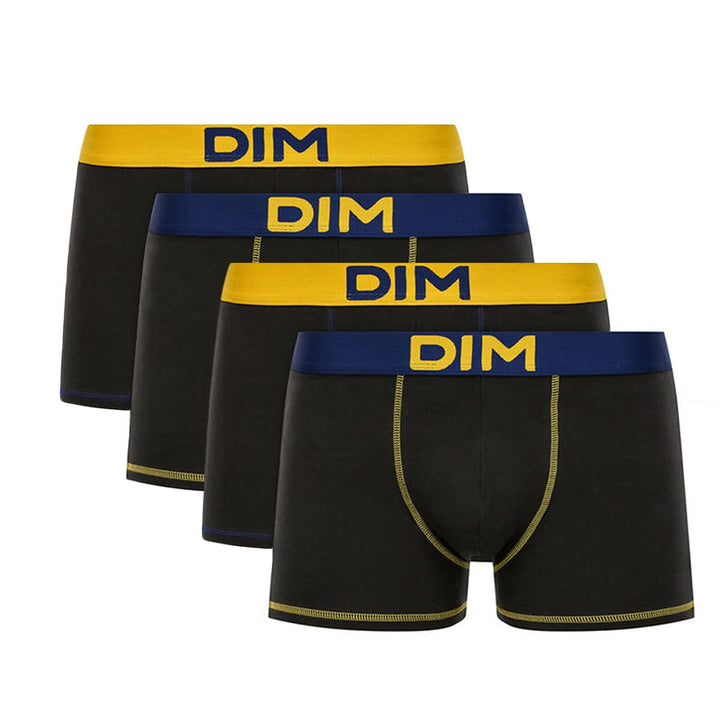 Dim Boxershorts Mix And Colors Stretch-Baumwolle Herren x4 Multicolor 4