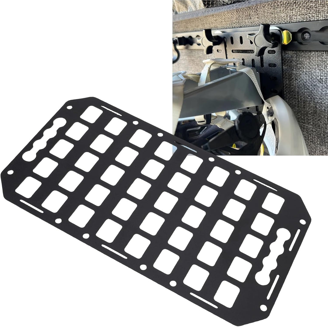 Haofy Aluminium -LKW -Bett Molle Panel Vehikel Molle Organizer Taktischer Ausrüstungshalter für Auto