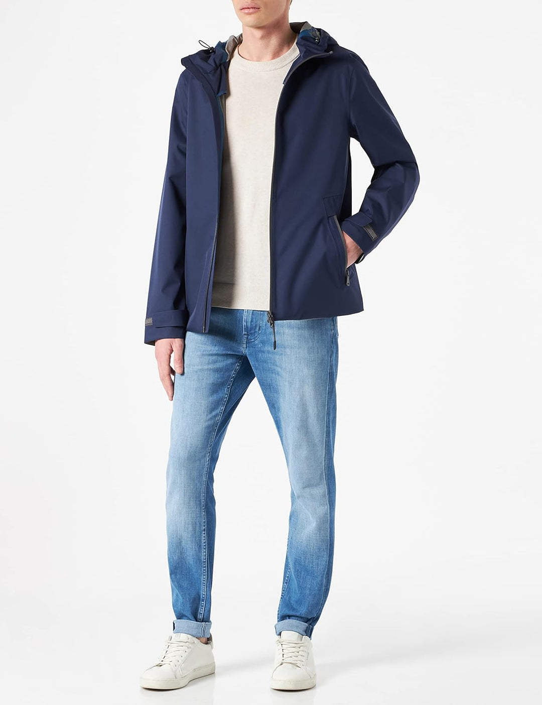 Geox M CALGARY Herren Jacken 48 Peacot Navy, 48 Peacot Navy