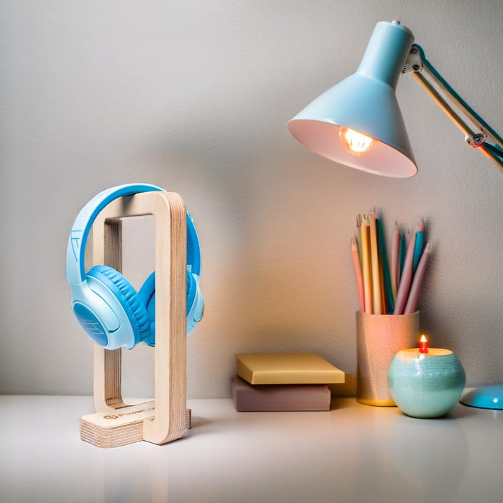 PowerLocus Kopfhörerständer aus Holz, Universal Kopfhörer Ständer für Over-Ear-Kopfhörer, Halter Gam