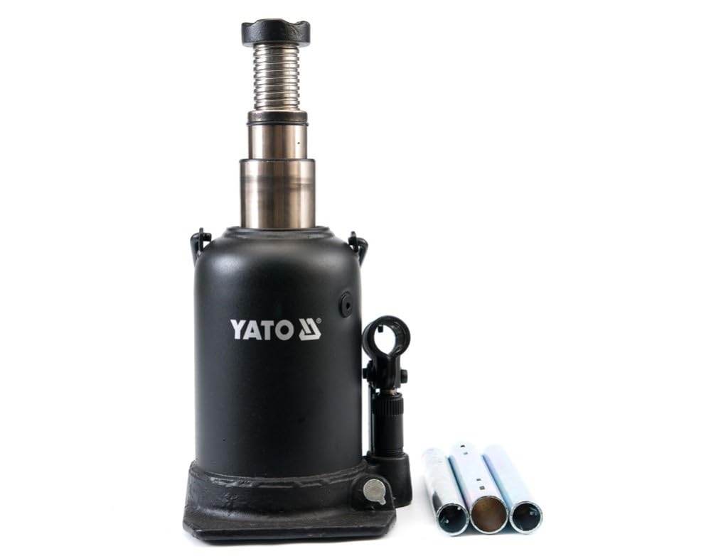 Yato Bottle Jack Two Stage Piston 10T, Schwarz, YT-1714