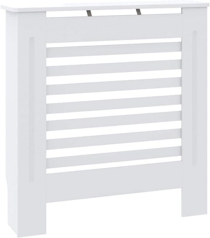 Wohnzimmer Heizkörperabdeckung 78x19x81.5 cm MDF Heizkörperverkleidung Dekorative Lamellen-Design He