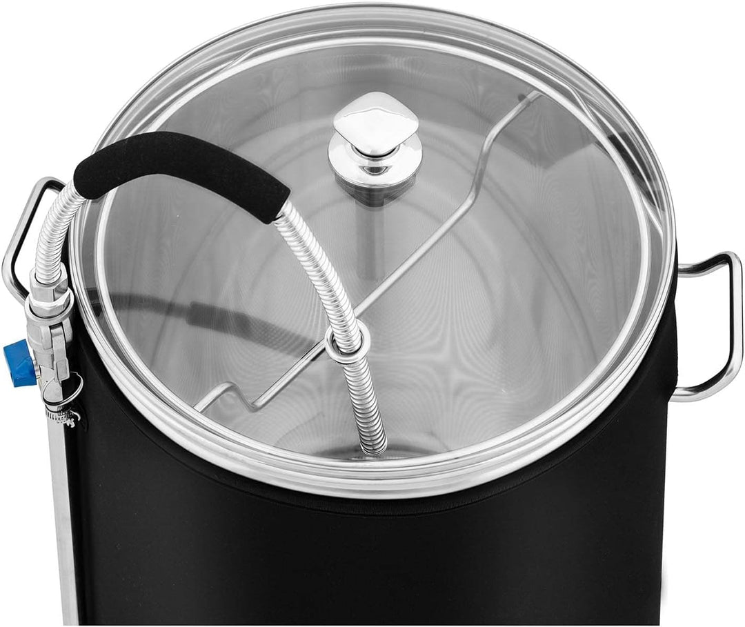 Royal Catering RCBM-60IN Braukessel mit Isolierung 60 l 3000 W 0-100 °C Edelstahl gehärtetes Glas Bi