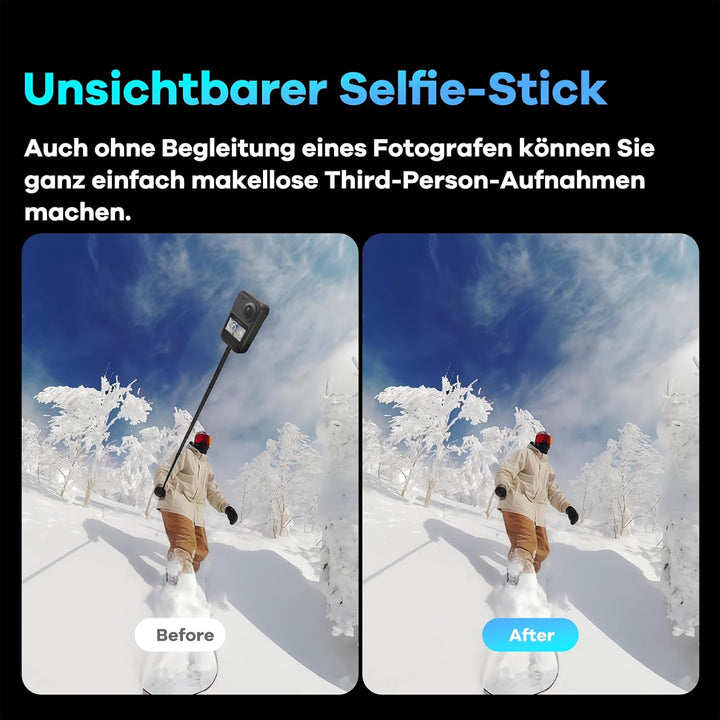 KanDao QooCam 3 Ultra - 8K wasserdichte 360 Action Kamera, 96MP Foto &amp; 8K 360 Video mit Dual 1/1.7 "