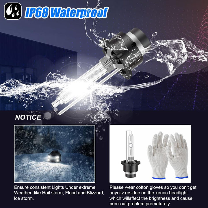 Erato D2S Xenon Brenner HID Scheinwerferbirnen, 6000K 35W Diamond Weisslicht Birnen Entladungslampe