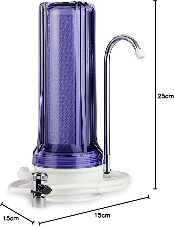 iSpring CKC1C Auftischfilter Wasserfilter Filteranlage für Wasser Auftisch Filter,1 Stufe Auftischfi