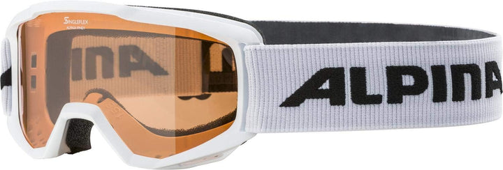 ALPINA PINEY - Beschlagfreie, Extrem Robuste & Bruchsichere Skibrille Mit 100% UV-Schutz Für Kinder