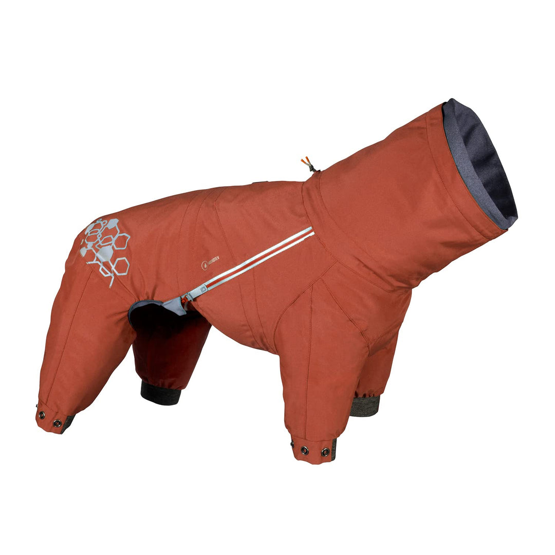 Hurtta Mudventure Overall ECO, Hunderegenmantel, Wasserdicht, Cinnamon-Orange, 45M 45M Cinnamon, 45M